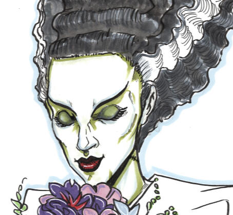 Bride of Frankenstein Sketch Cover Art